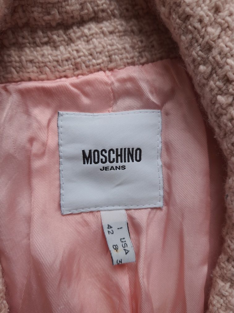 Płaszczyk Moschino pudrowy róż 38