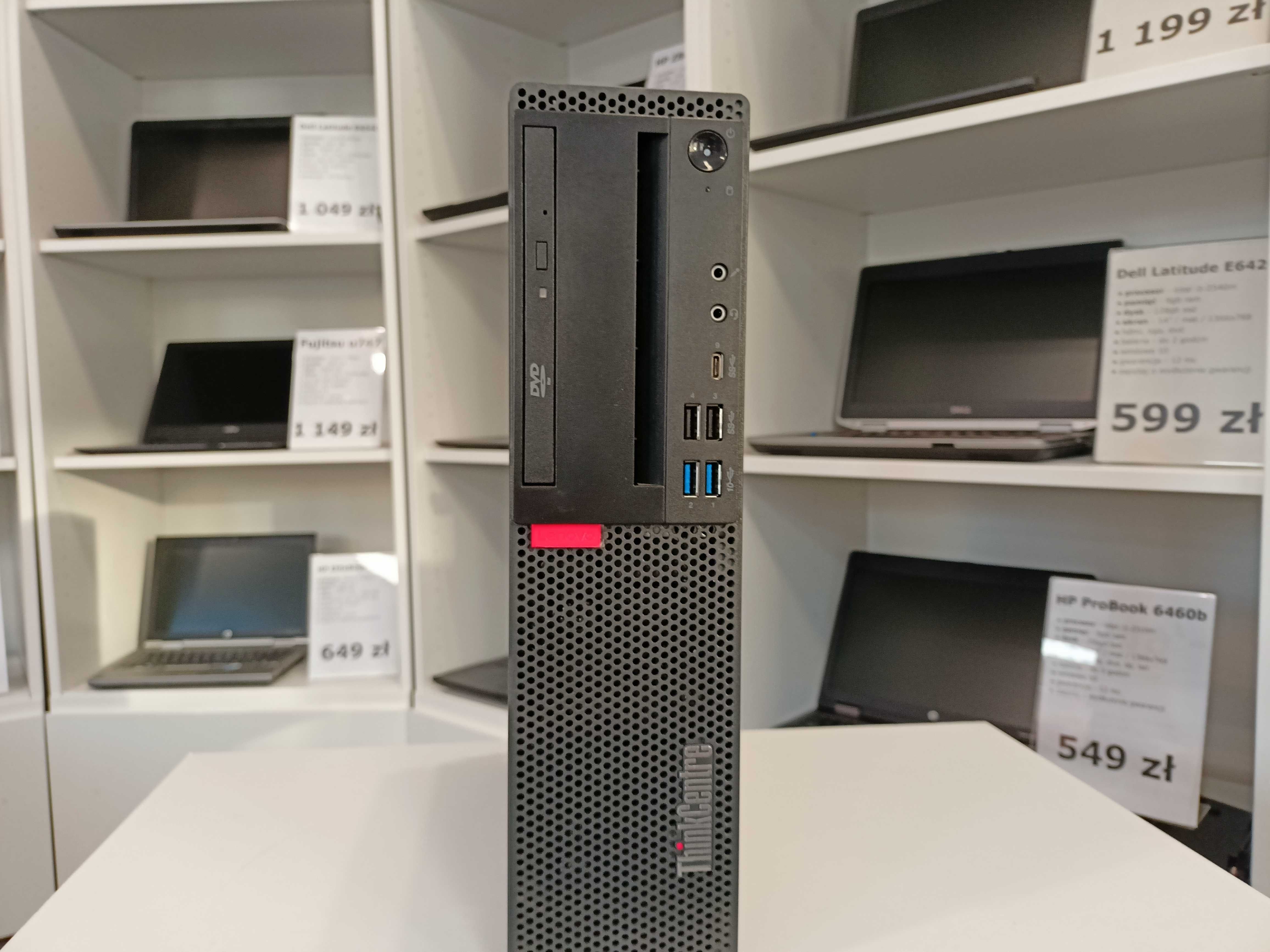 Komputer ThinkCentre Lenovo M710s i3-6100 8gb 256ssd HDMI FV23 RATY 0%