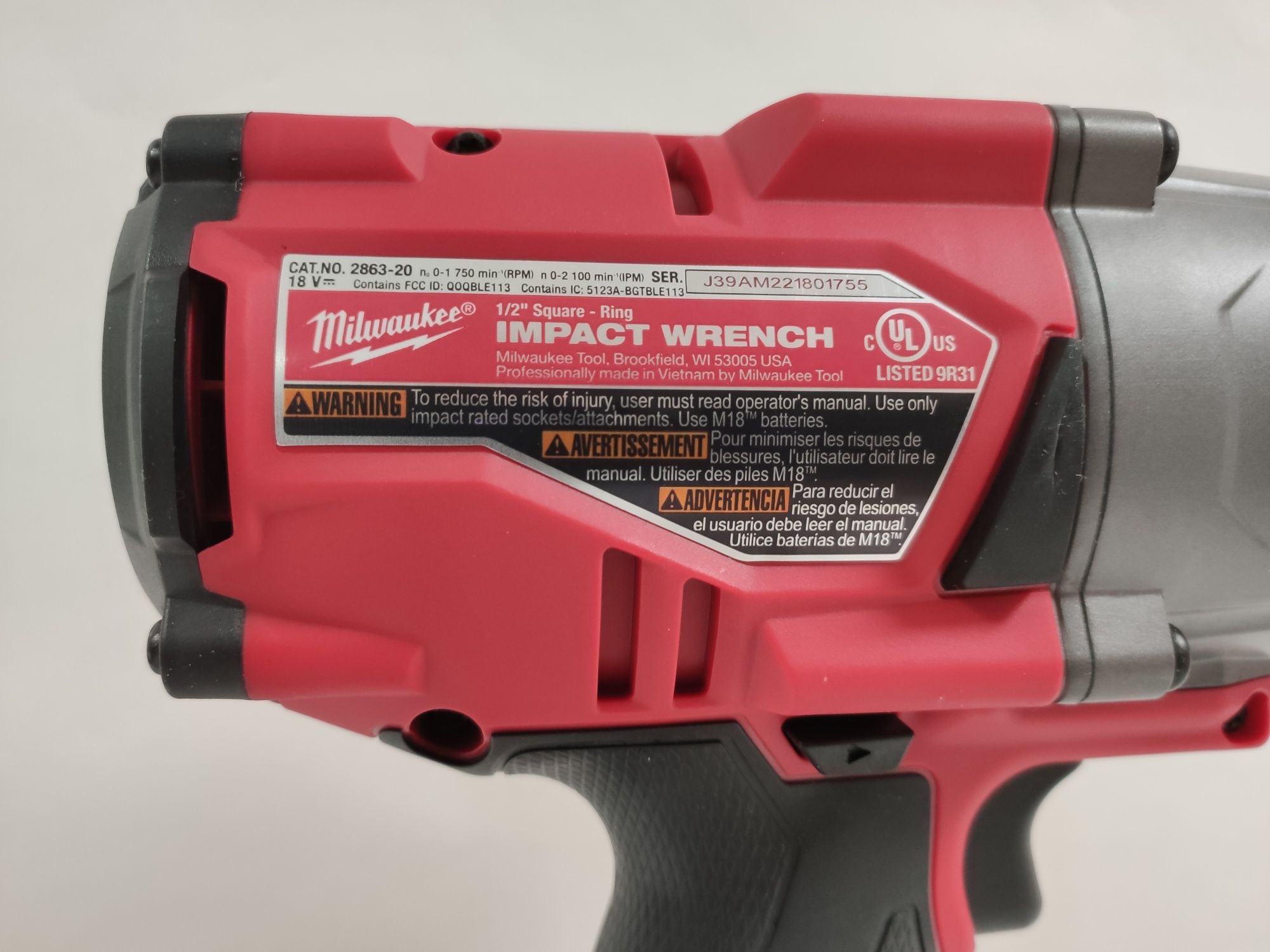 Ударний гайковерт квадрат 1/2" Milwaukee 2863-20 M18 FUEL ONE-KEY™