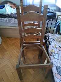 Krzesła drewniane sztuki dwie