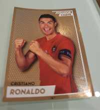 Cromo de CR7. Caderneta fome de vencer.