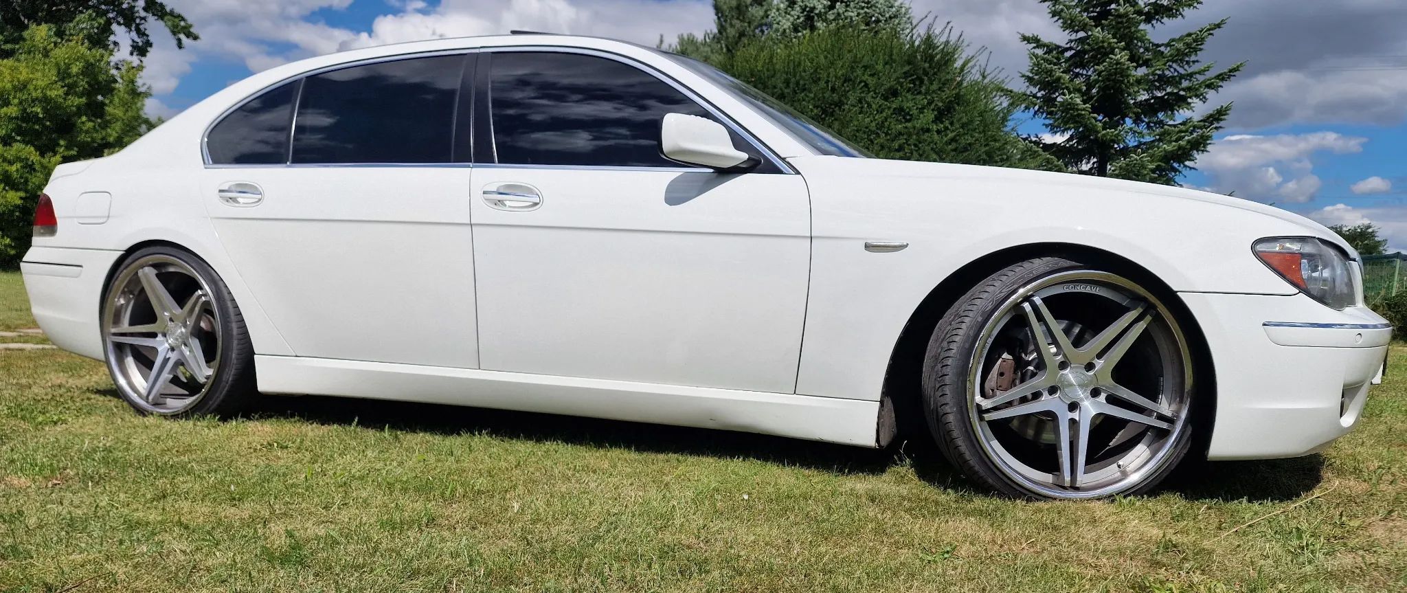 BMW Seria 7 BMW 750 Li (e66) 2006 alpinweiss 22" rant, dociągi, rolety