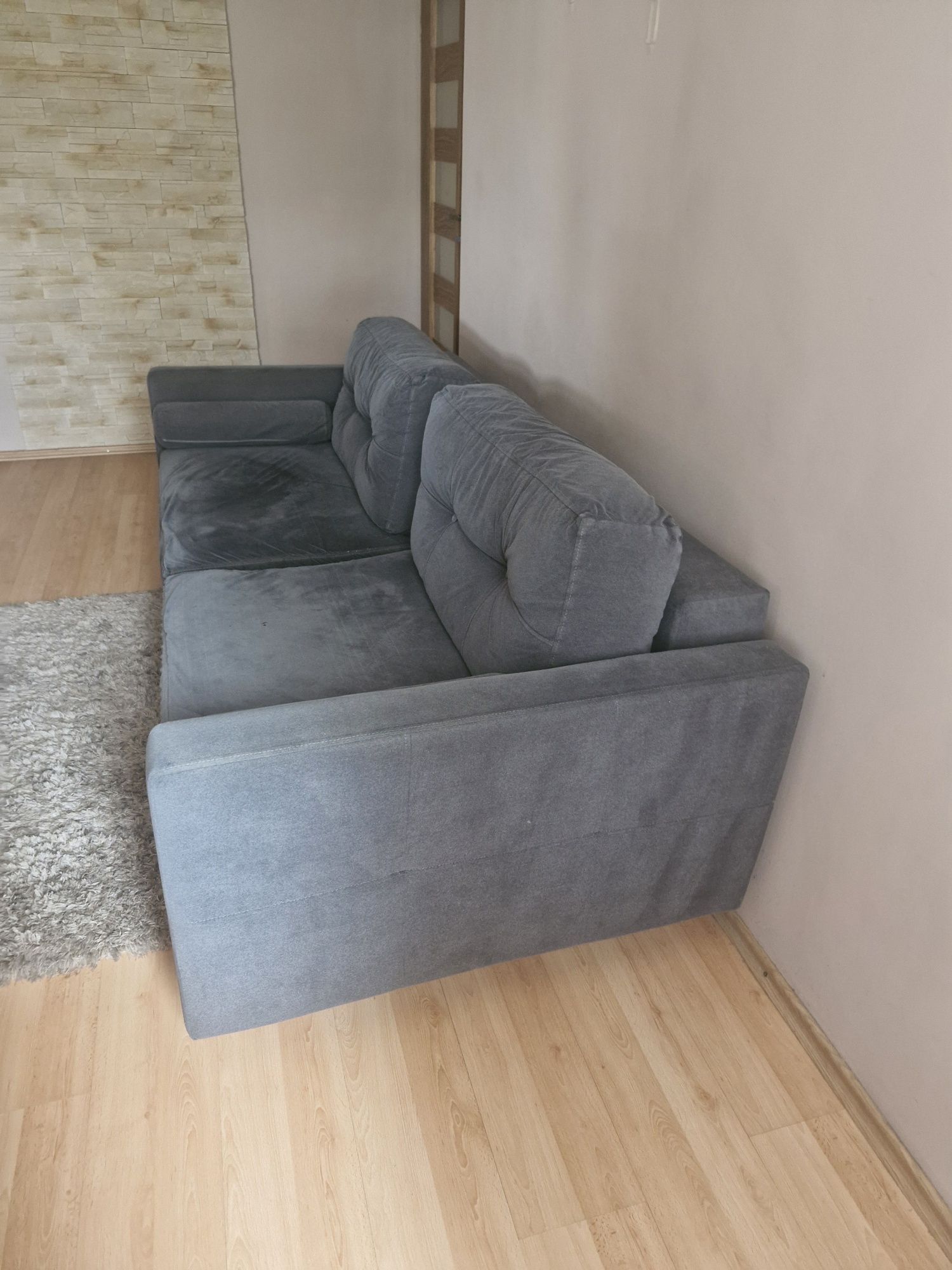 Sofa szara 3 osobowa funkcja spania