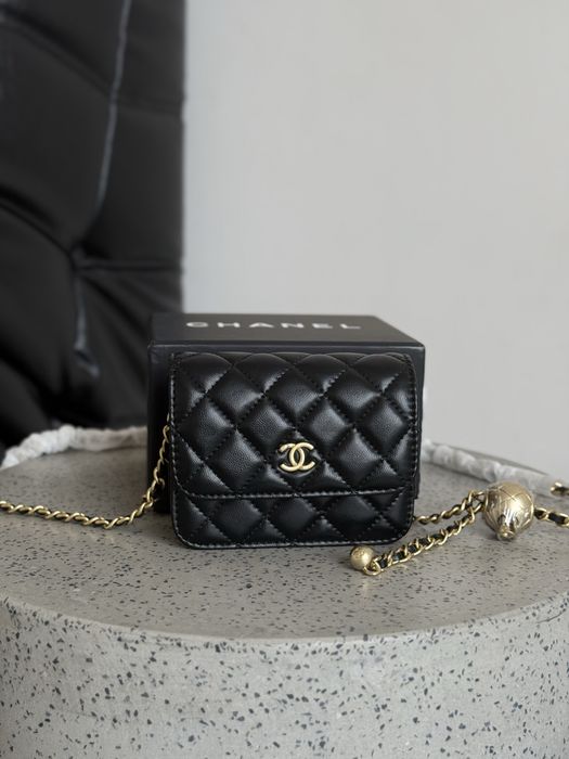 Сумка Chanel mini шкіра | чорна