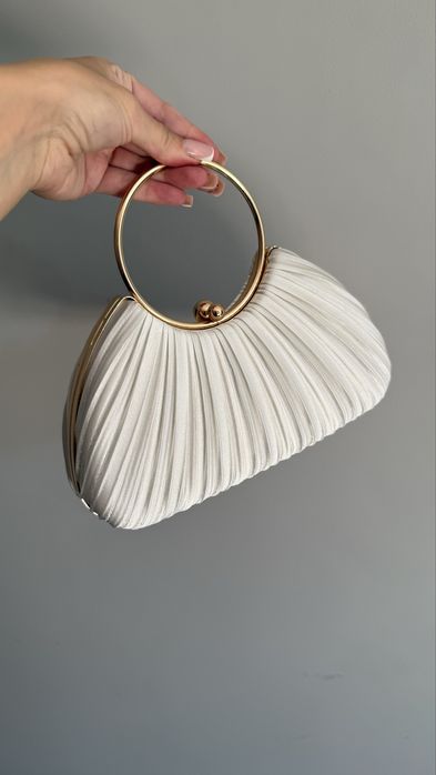 Сумка клатч біла