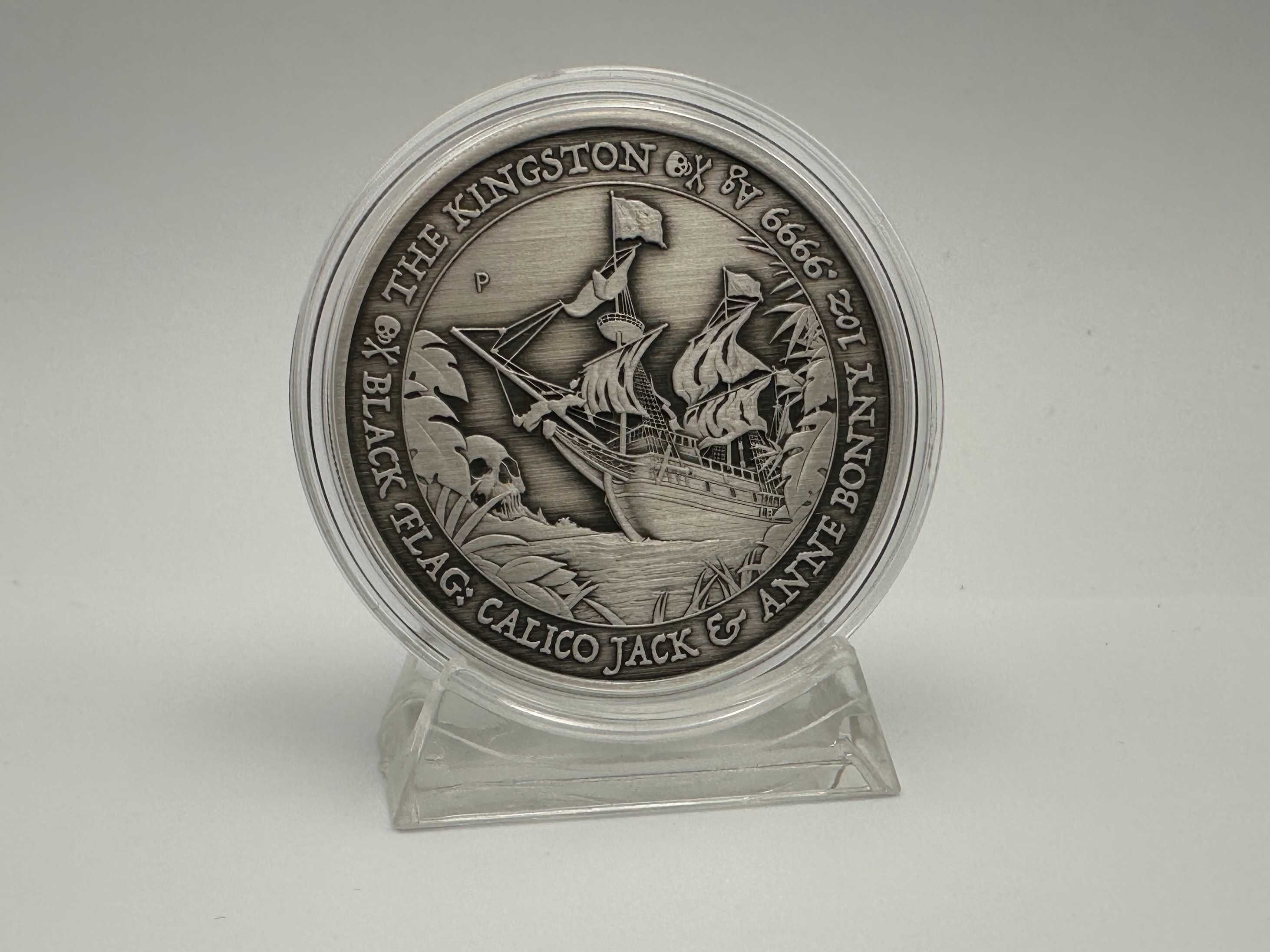 Тираж 1500 шт. Чорний прапор Perth Mint Тувалу Кінгстон