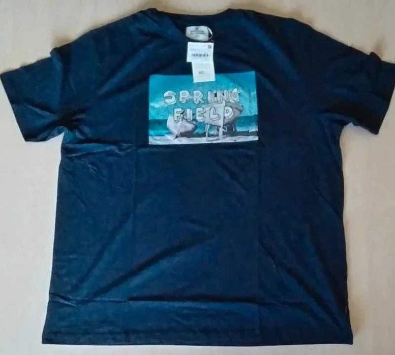 T-shirt Springfield com estampa barco tamanho XXXL