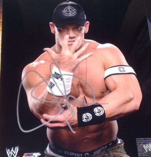 WWE Foto Autografada John Cena