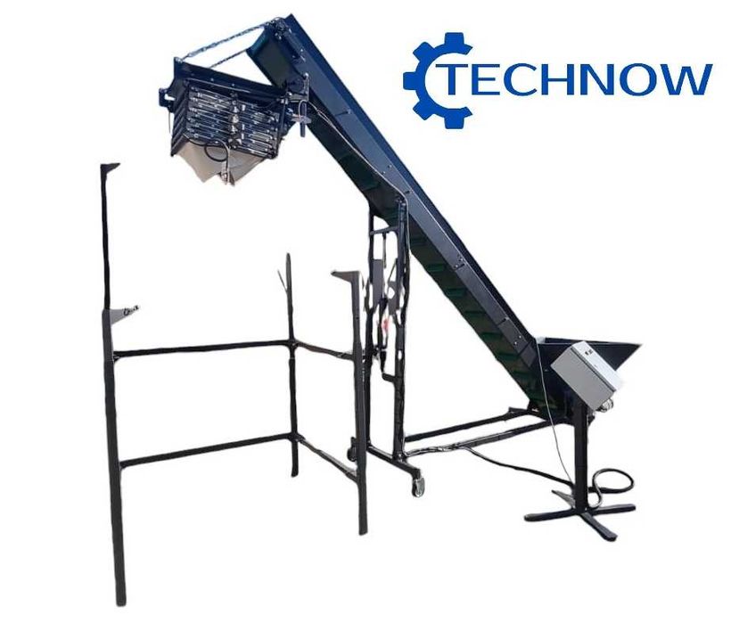 Automatyczny napełniacz kaskadowy do warzyw do BIG-BAG i skrzyniopalet