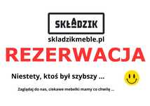 130525 Secesyjny kredens dębowy z przełomu wieków