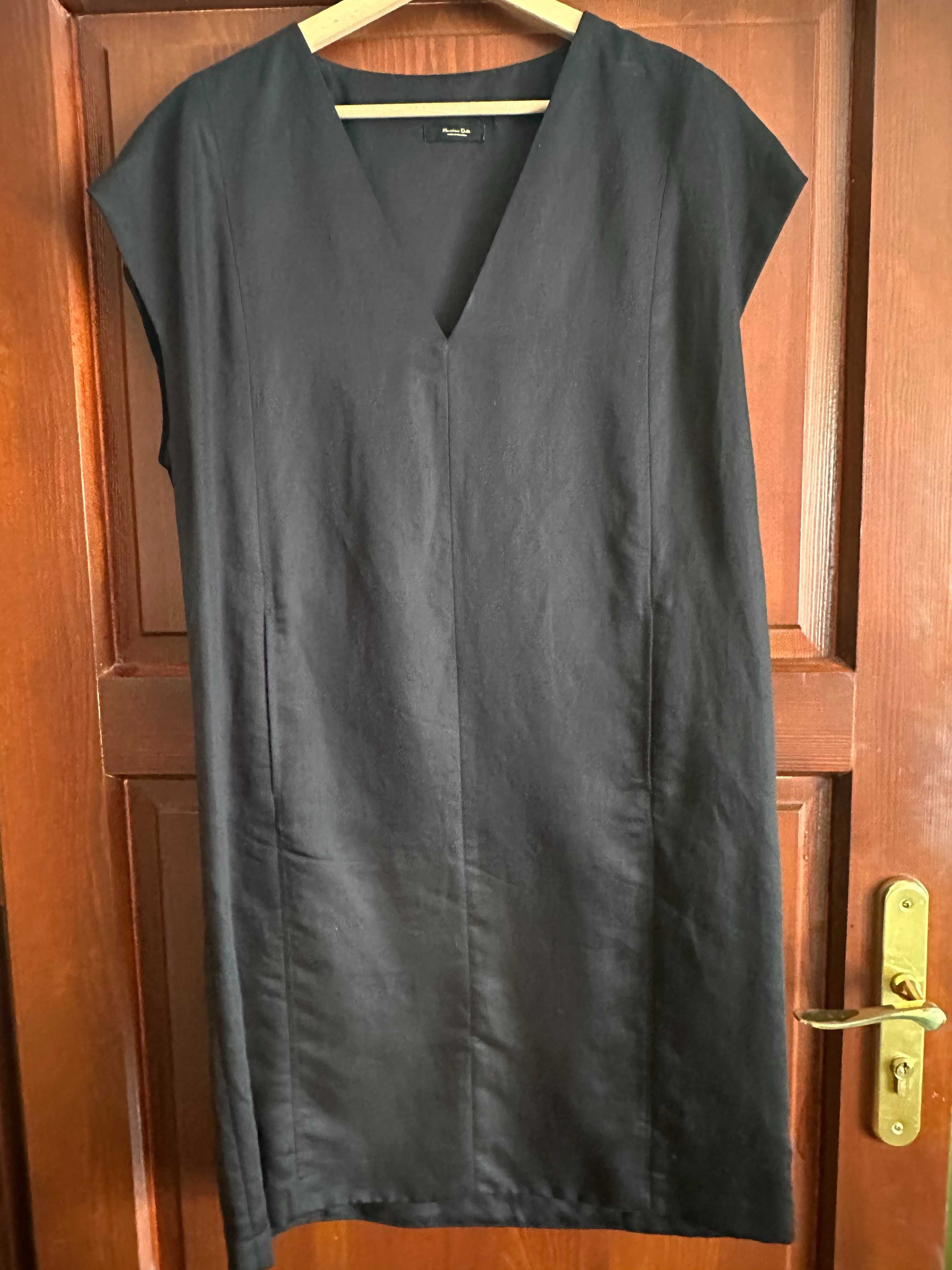 Sukienka czarna Massimo Dutti  rozmiar s