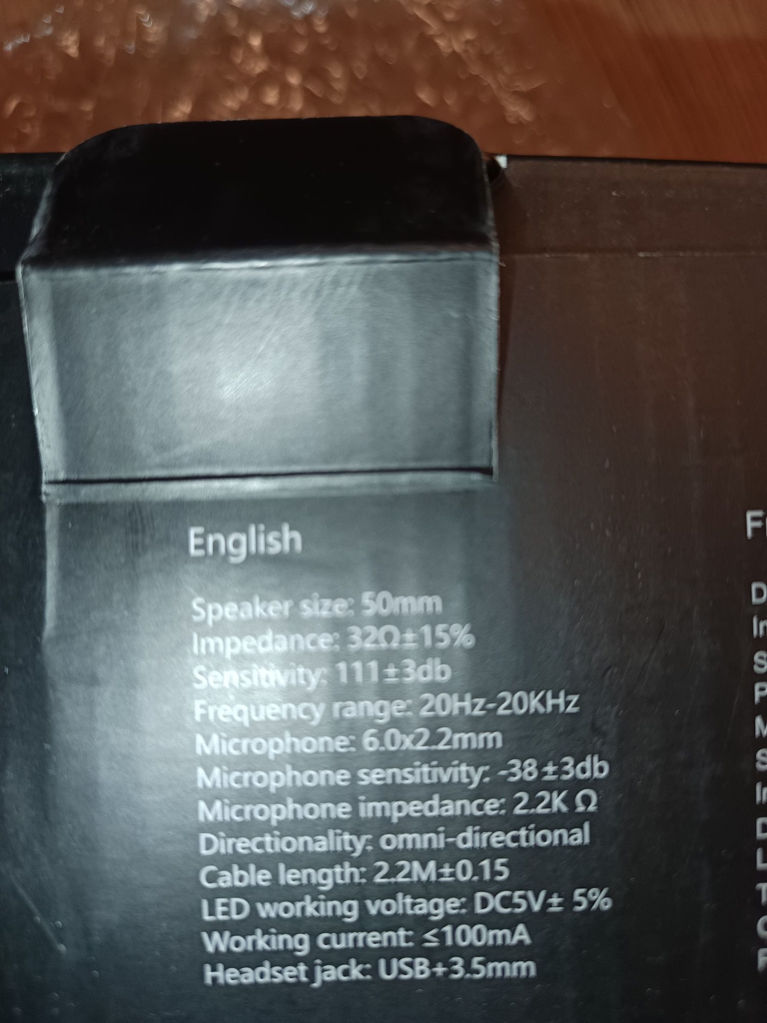 Słuchawki gemingowe Krysenix RGB z mikrofonem redukcją szumów