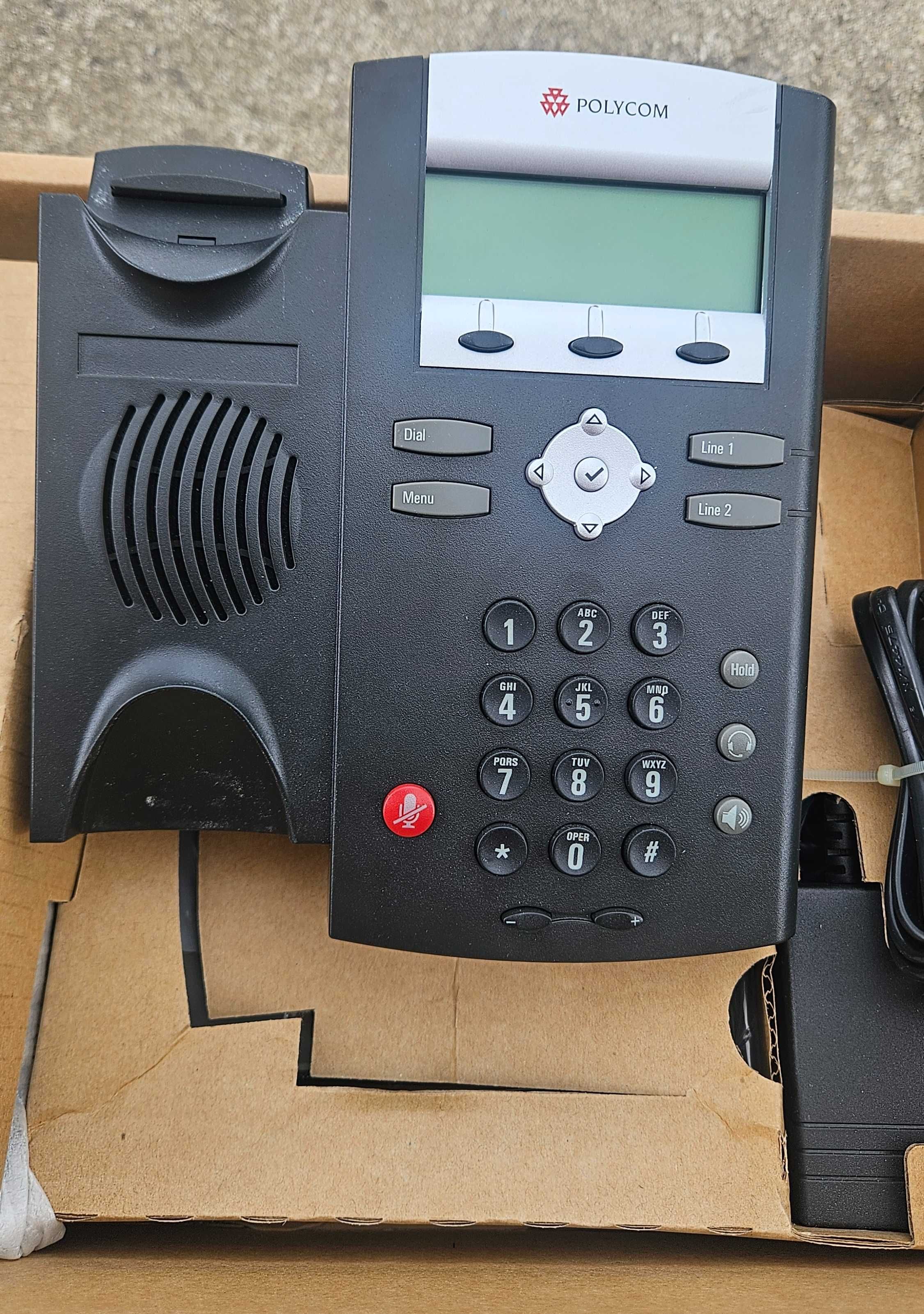 Telefon Stacjonarny Biurowy Polycom SoundPoint IP 335 - NOWY FV23%