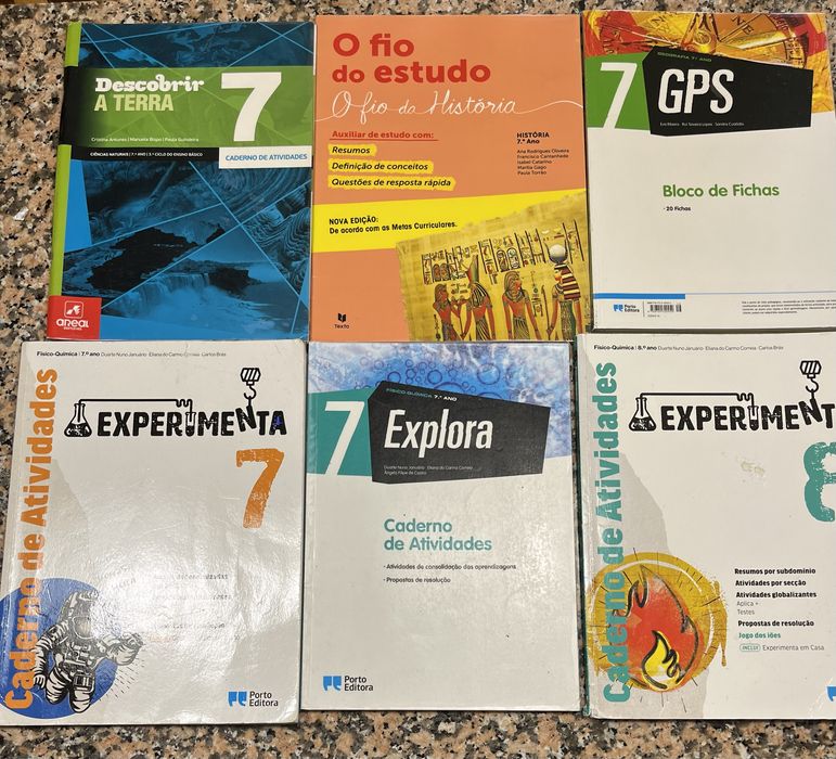 Cadernos de atividades 7 e 8 anos