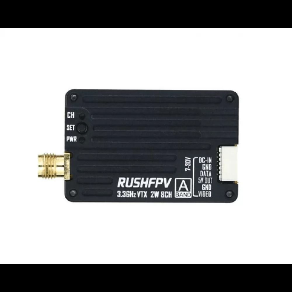 Відеопередавач (VTX) RushFPV 3.3GHz 2W з відеоантеною для дрона FPV