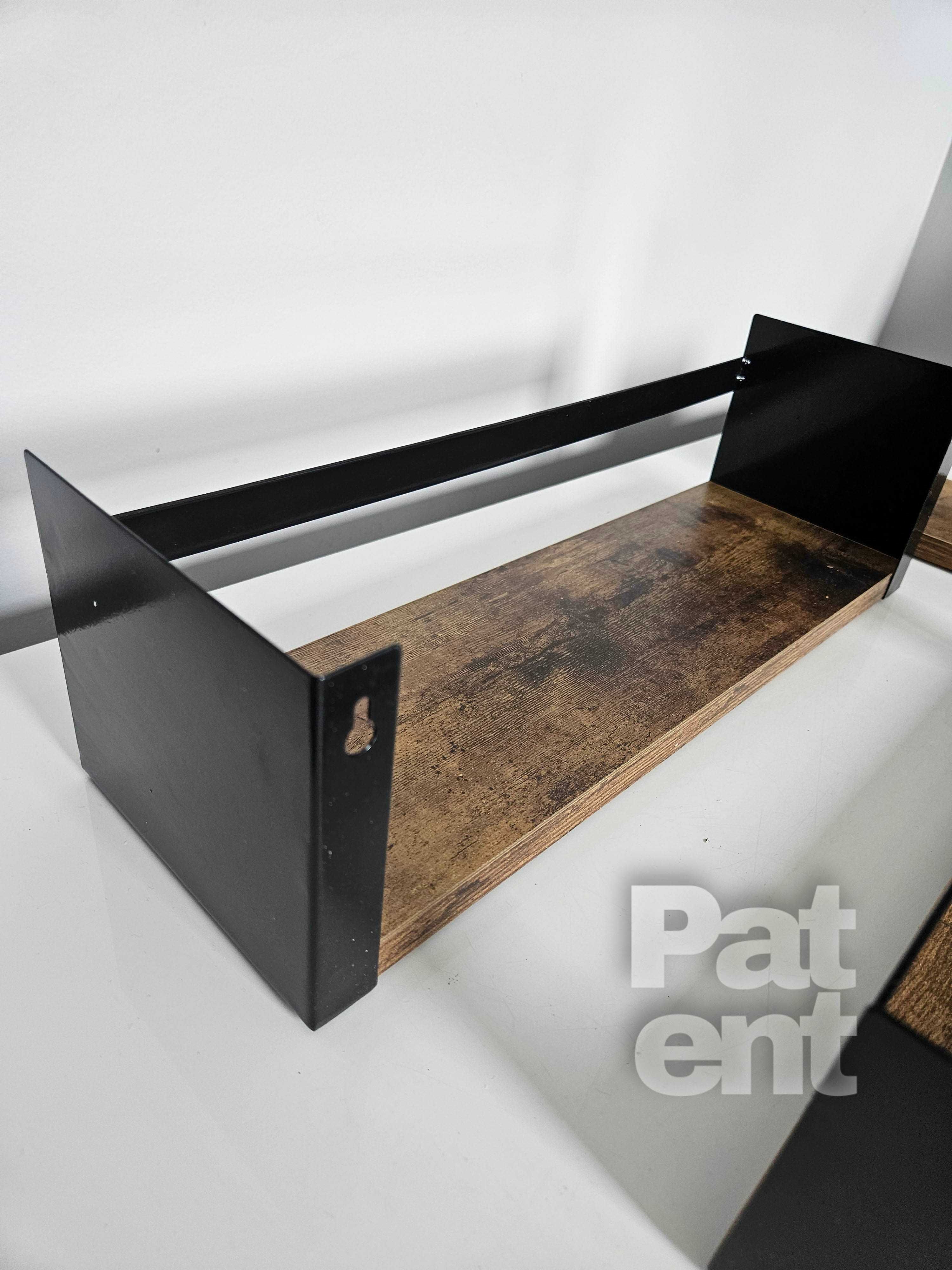 Półka łazienkowa 3 sztuki loft retro na ścianę ścienne dekoracja