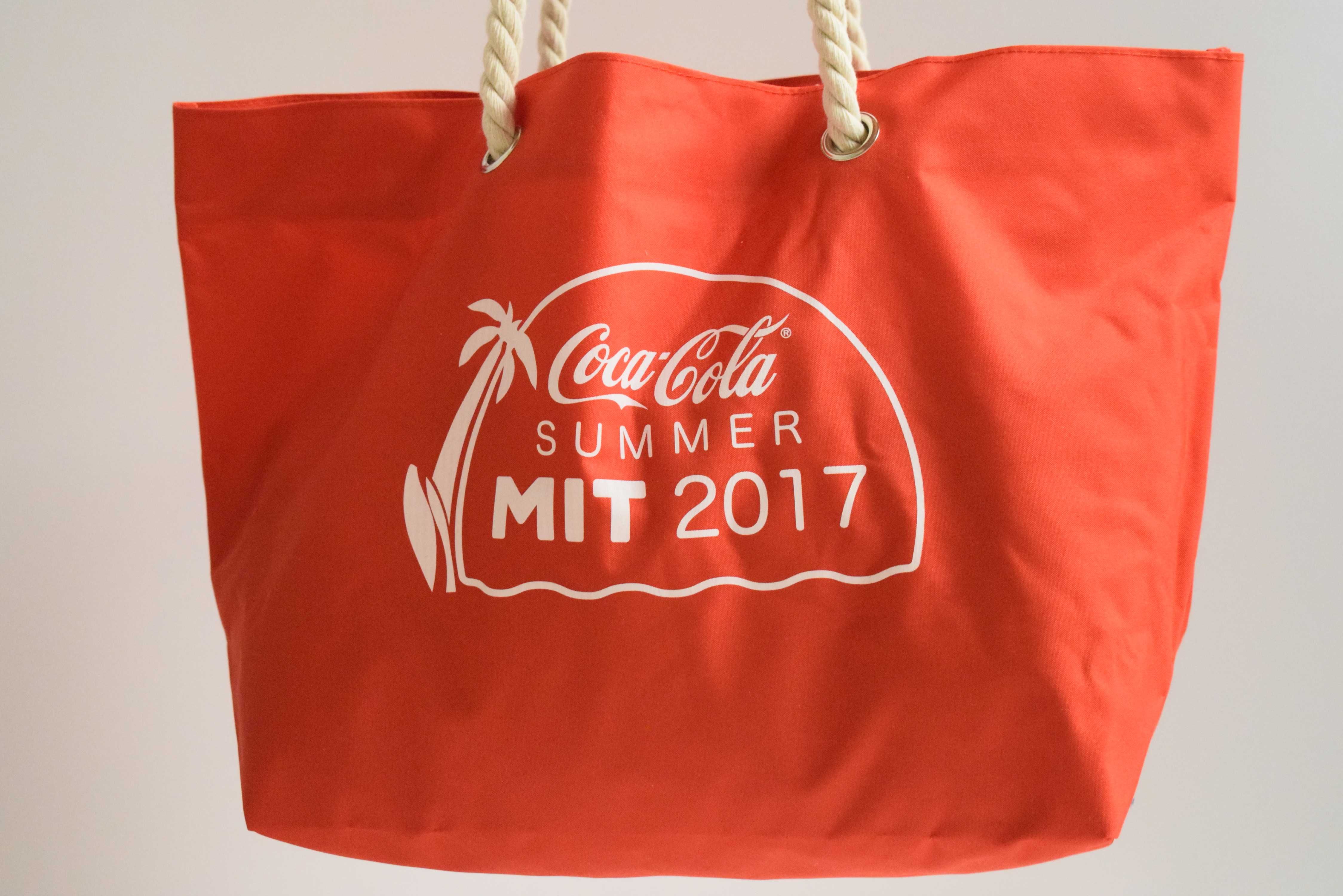 Torba plażowa Coca-Cola czerwona rzep