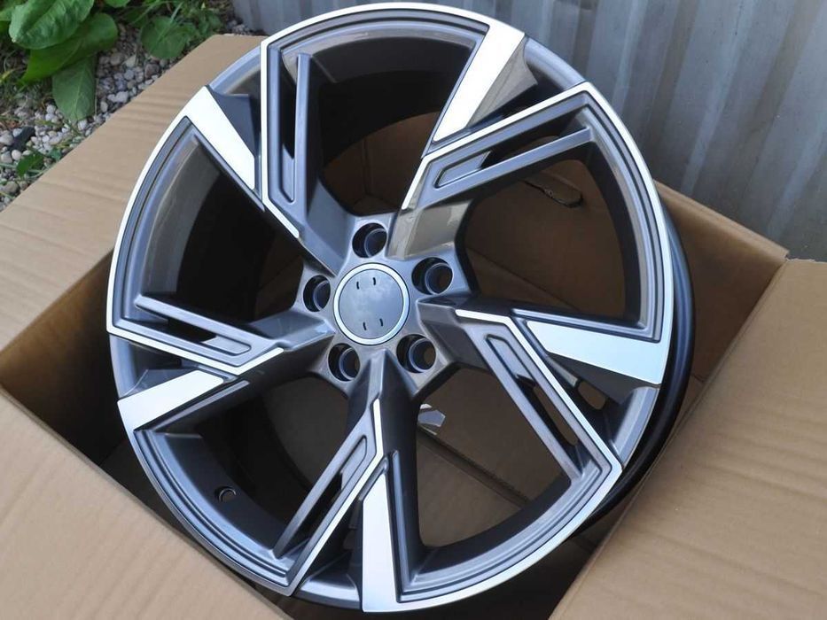 Szare Grafitowe felgi R22 5x112 AUDI Q7 SQ7 E-TRON S8 SQ5 od FELGOCAR