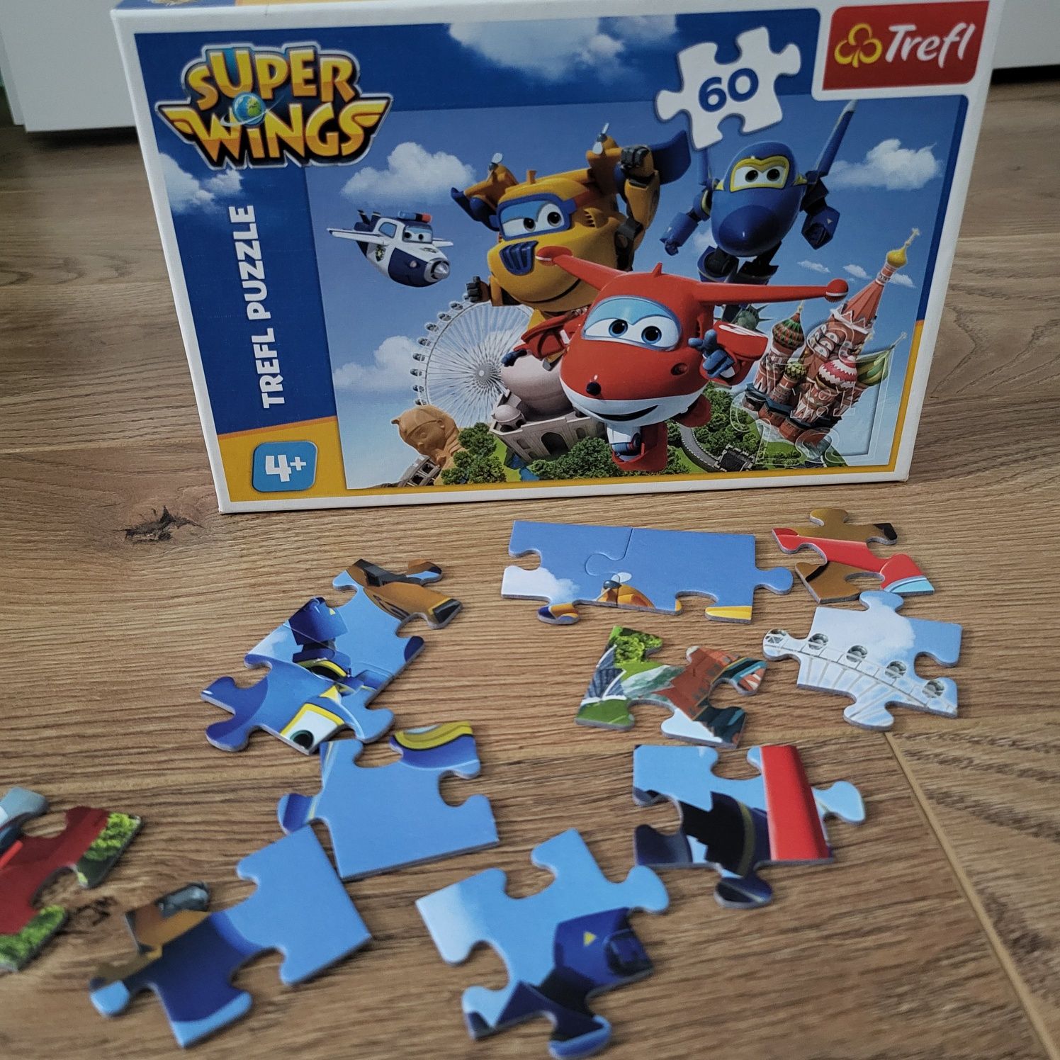 Puzzle Trefl 4+, samoloty Super Wings 60szt