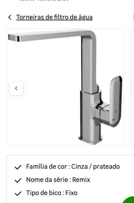Torneira de cozinha cromada Delinia Remix
