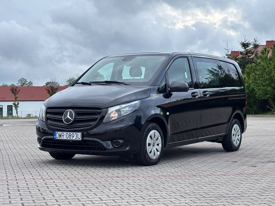 Mercedes-Benz Vito 114CDI 5 osób BRYGADÓWKA Klima Kamera Tempomat Hak Faktura Vat 23%