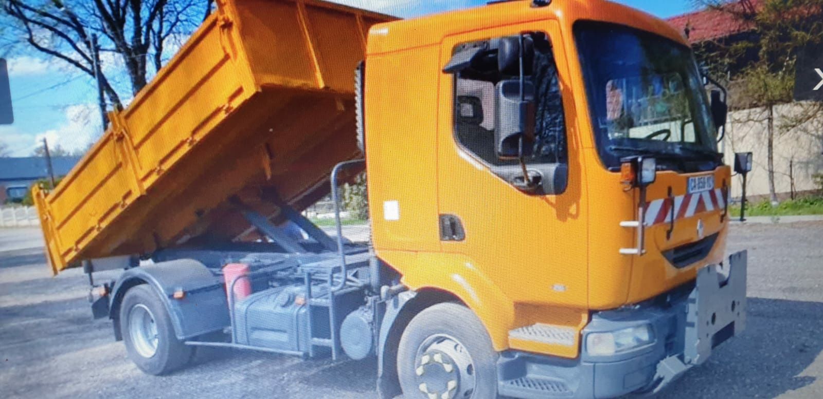 zabudowa kiper wywrotka kipper na 2 siłownikach renault midlum 210 dci