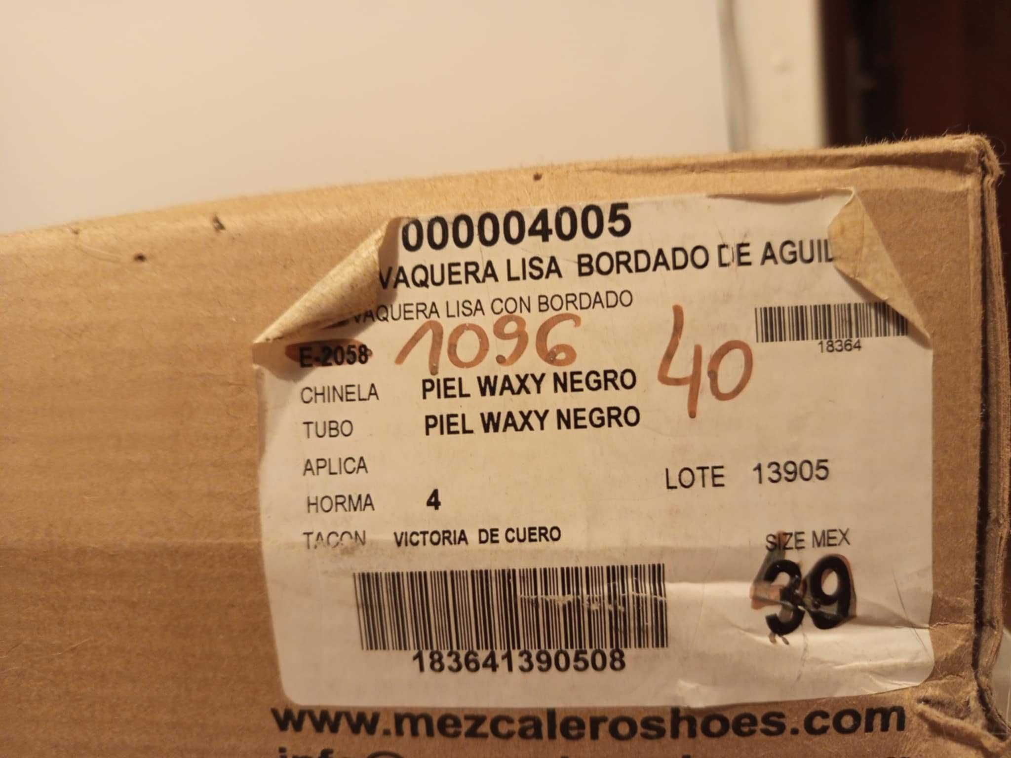 Buty Kowbojki czarne damskie roz. 40 mezcalero rancho boots