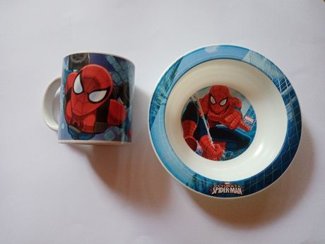 Spiderman miseczka i kubek naczynia