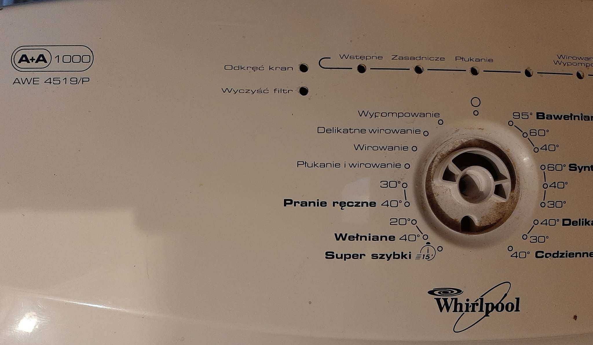 Części do pralki whirlpool awe 4519/p