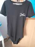 Czarne body damskie 158-164