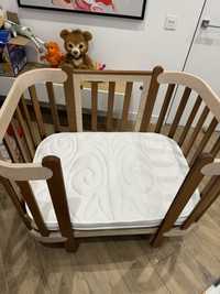 Детский манеж кровать деревяный