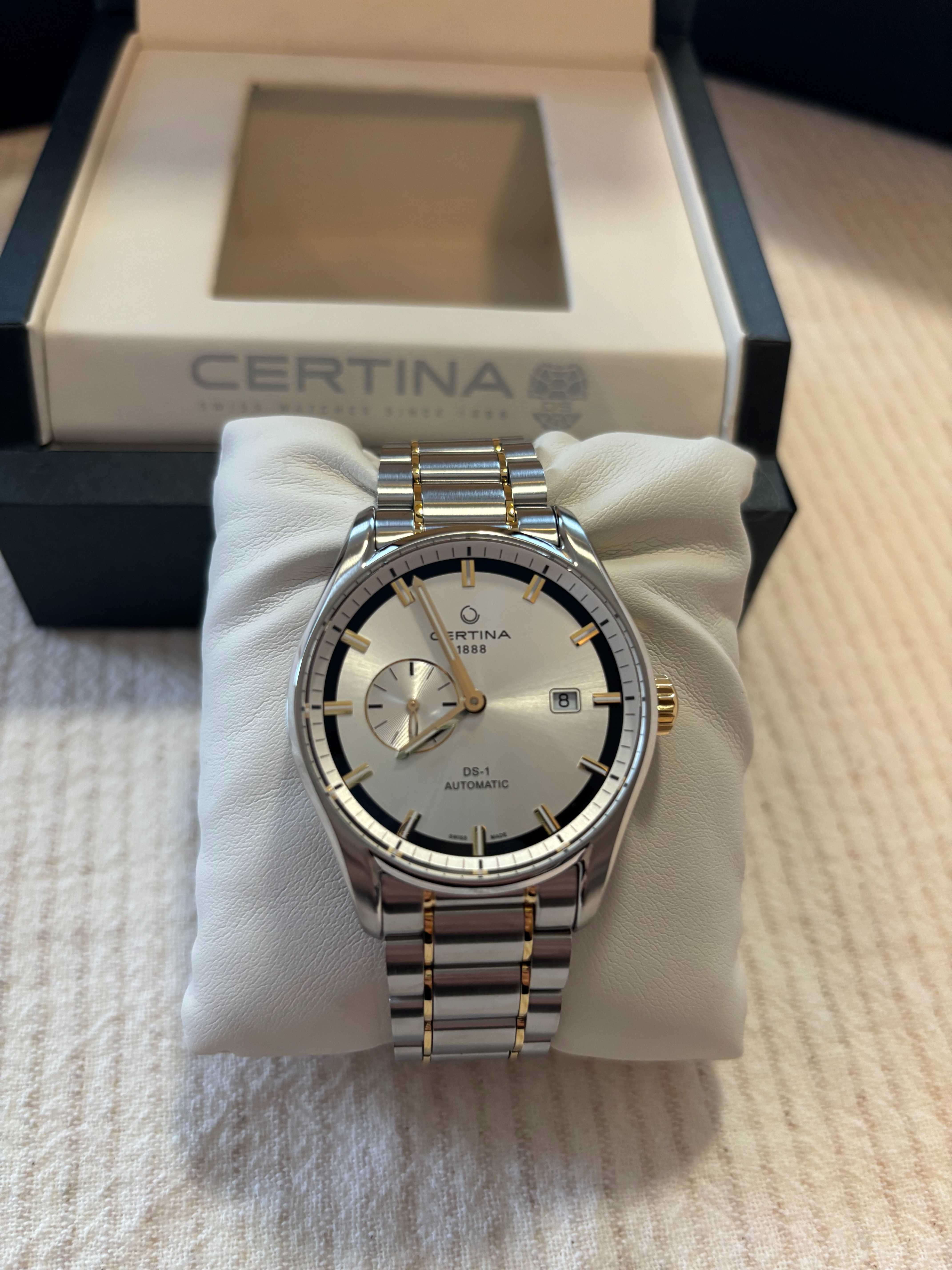sprzedam nowy elegancki zegarek męski CERTINA DS-1 Automatic