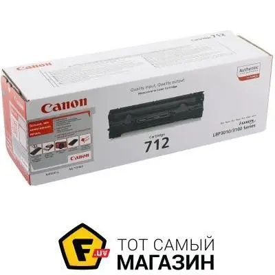 Картридж Canon 712 Black (1870B002) Код: 121557