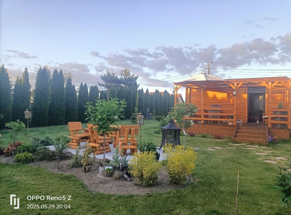 Domek całoroczny, działka budowlana 1020 m2