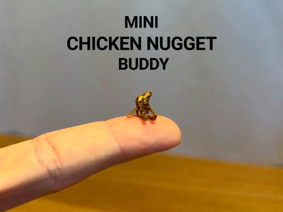Mini Frango Frito Super Fofo - Peça Colecionável