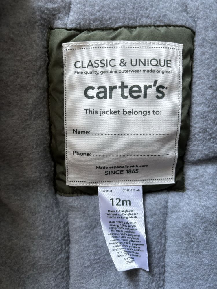 Зимовий комбінезон Carters новий р.80-86