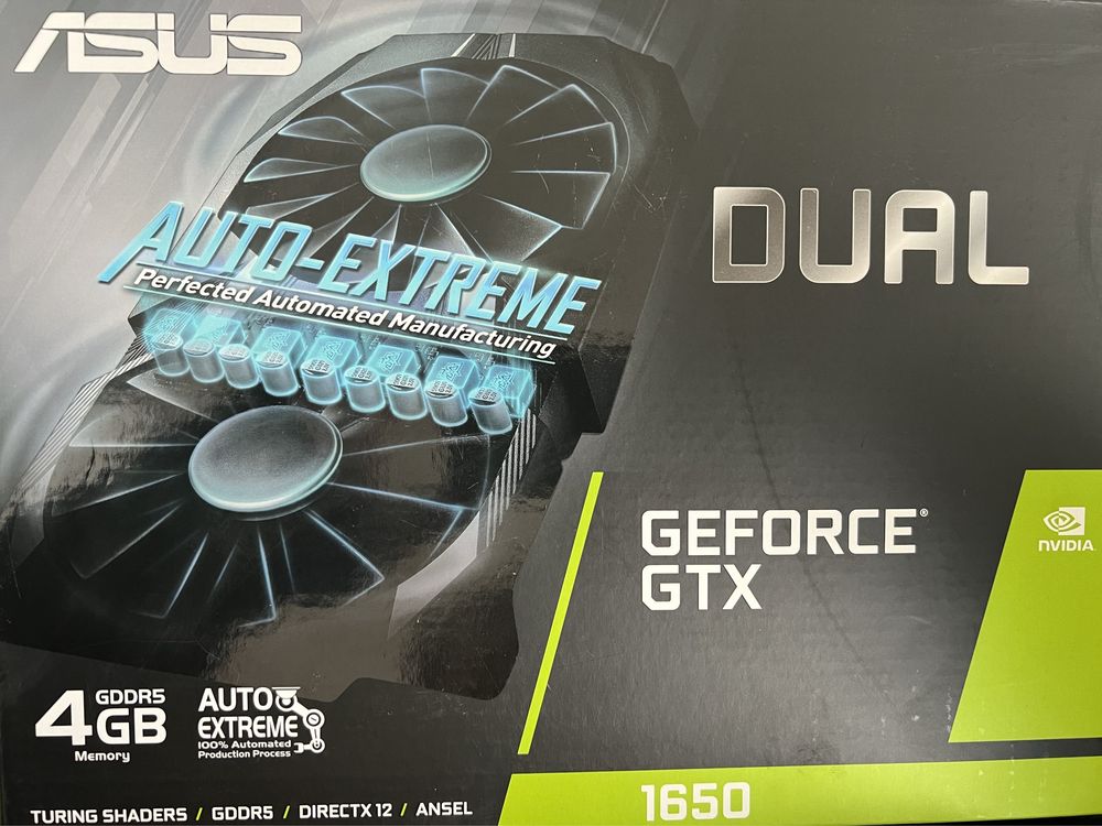 Asus Geforce GTX 1650 Dual como nova na caixa