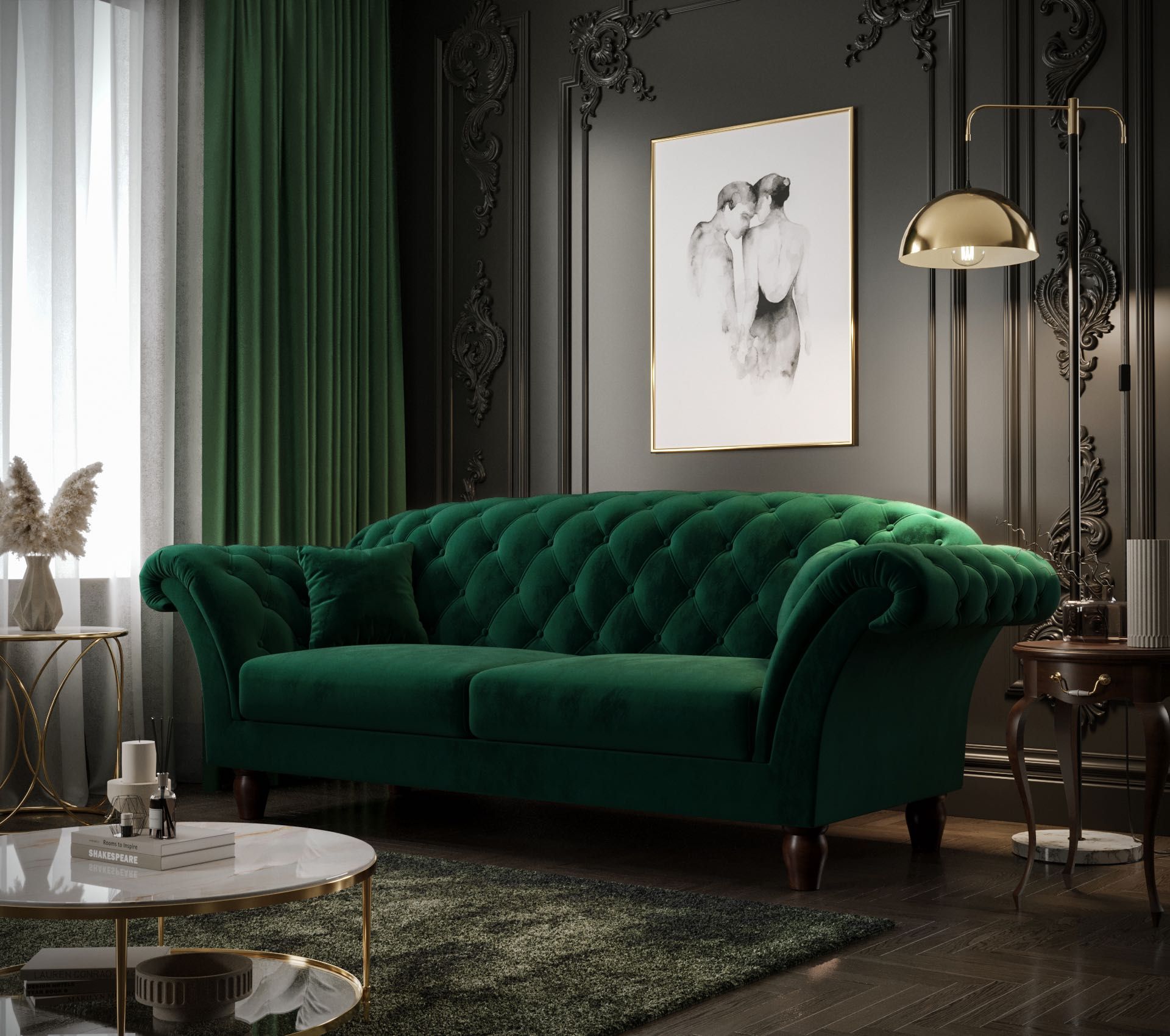 Kanapa Sofa Chesterfield Pikowana Valentino EN Meble