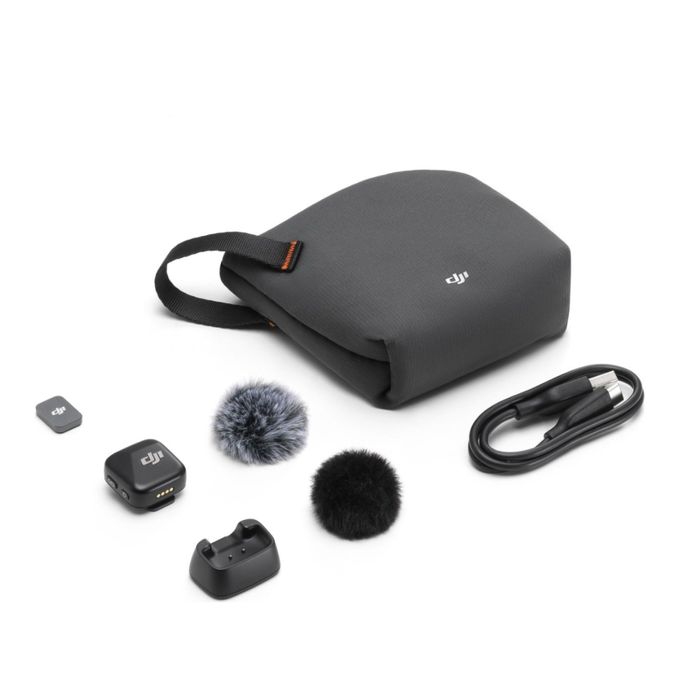 Мікрофонна радіосистема DJI Mic Mini Black, петличний мікрофон
