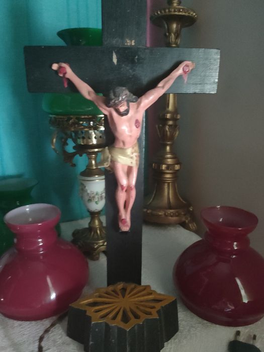 Cristo em Madeira Electrificado