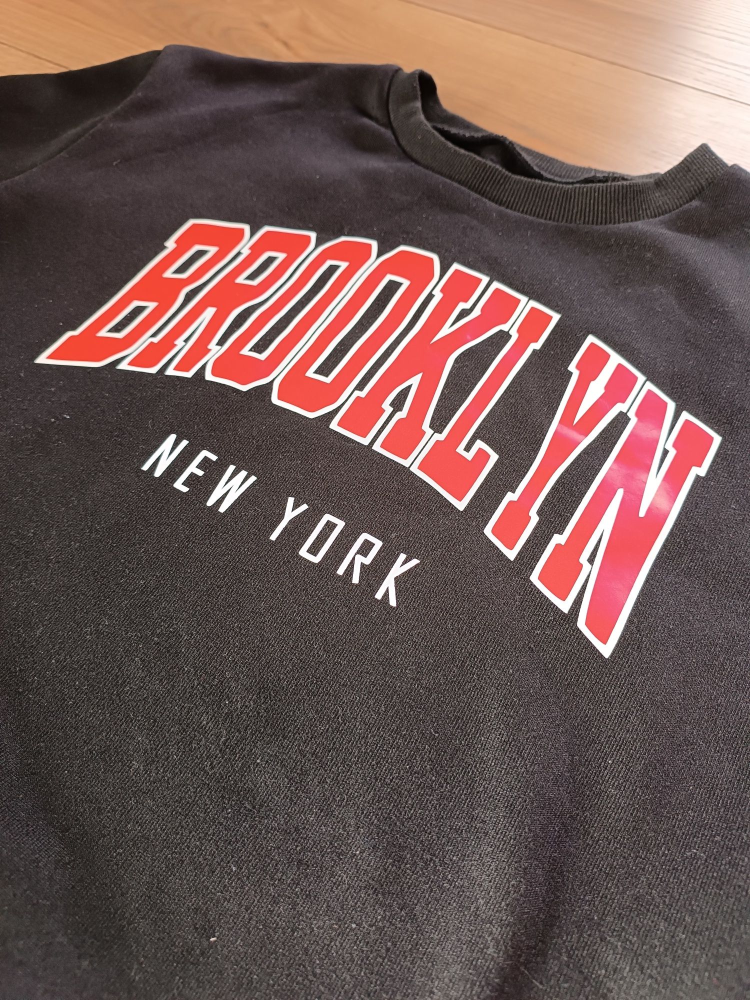 Nowa bluza r. S Brooklyn New York, czarna bluza