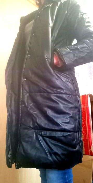 Пальто,кожа-Кнопки,,семисезон