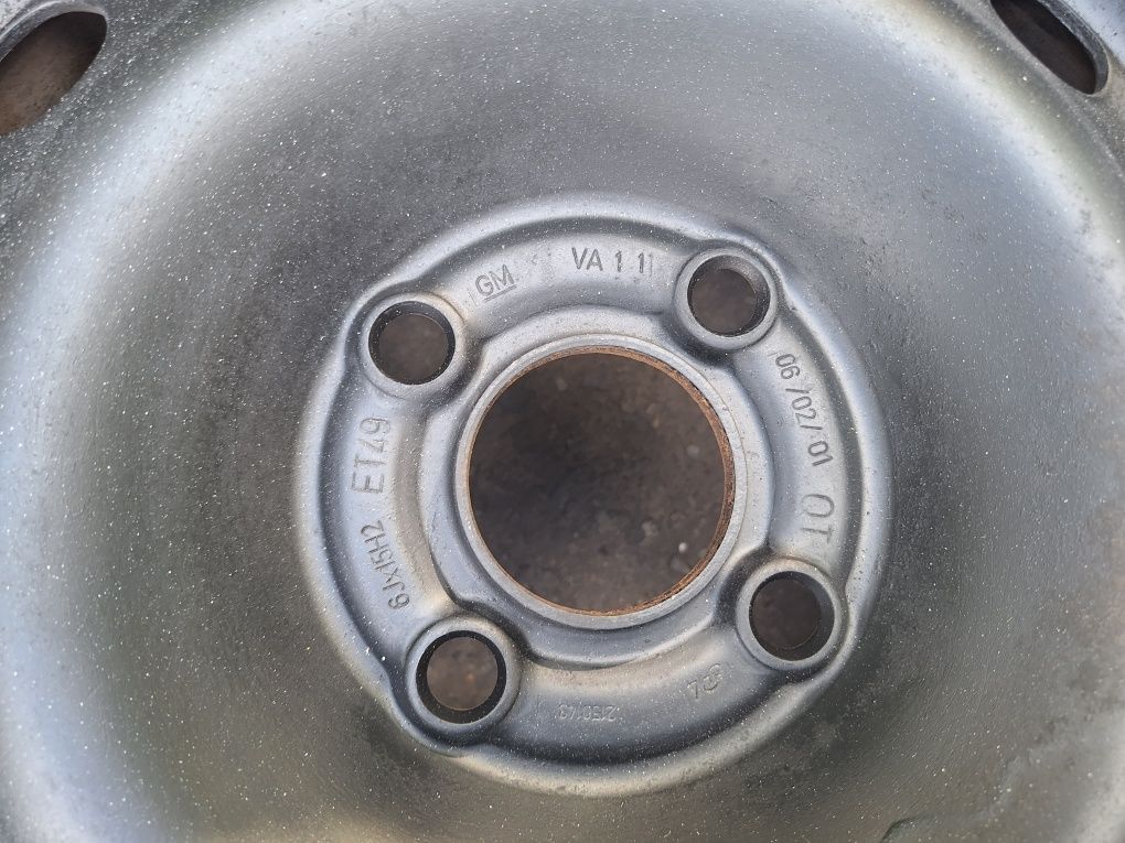 Felgi stalowe opel Astra corsa 15 cali 4x100 et49