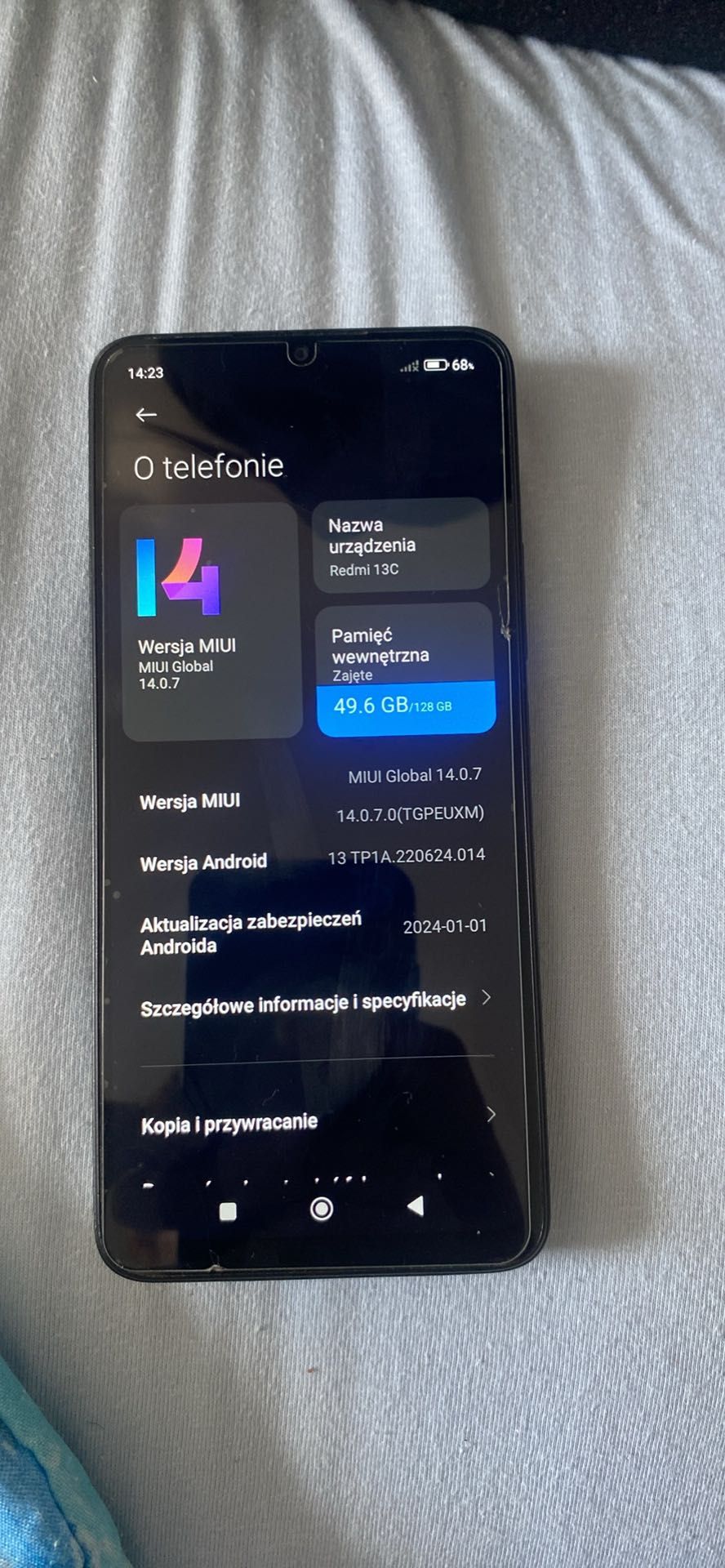 Redmi 13C 128gb 4gb ram
