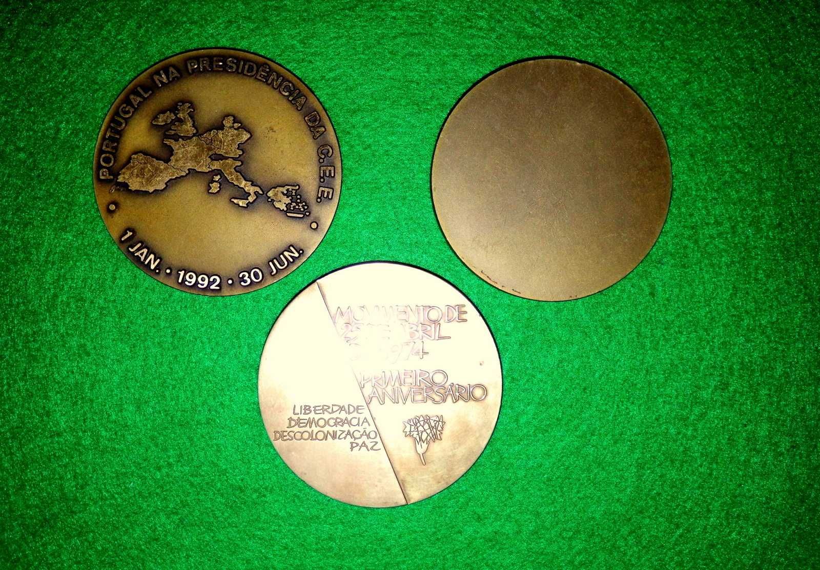 Medalhas em bronze de MILITAR COMANDO MADEIRA - PORTUGAL - F. ARMADAS