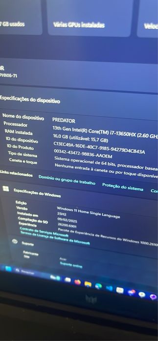 Portatil gamer acer predator