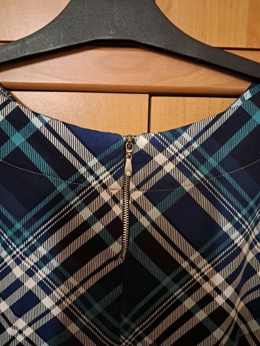 Sukienka 38, sukienka w kratkę 38