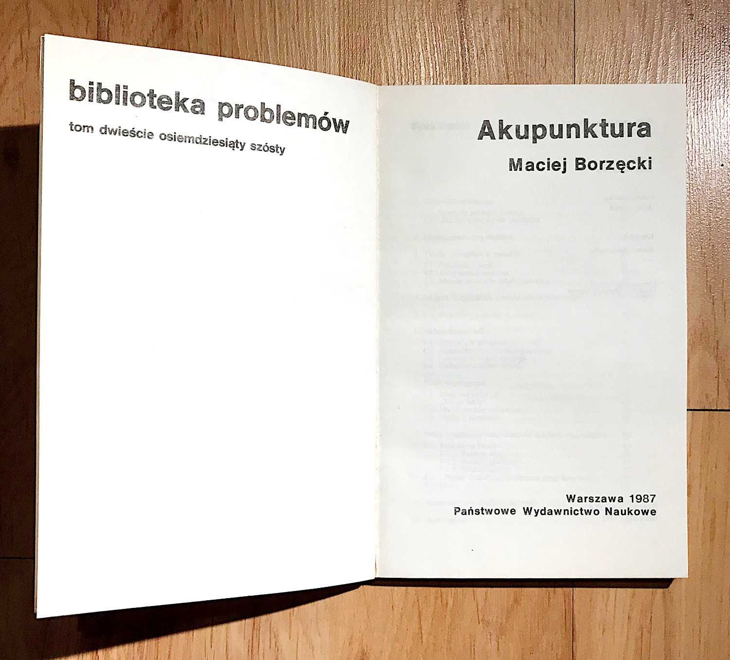 Medycyna Zdrowie Akupunktura Borzęcki i Terapia bólu kpl 2 +
