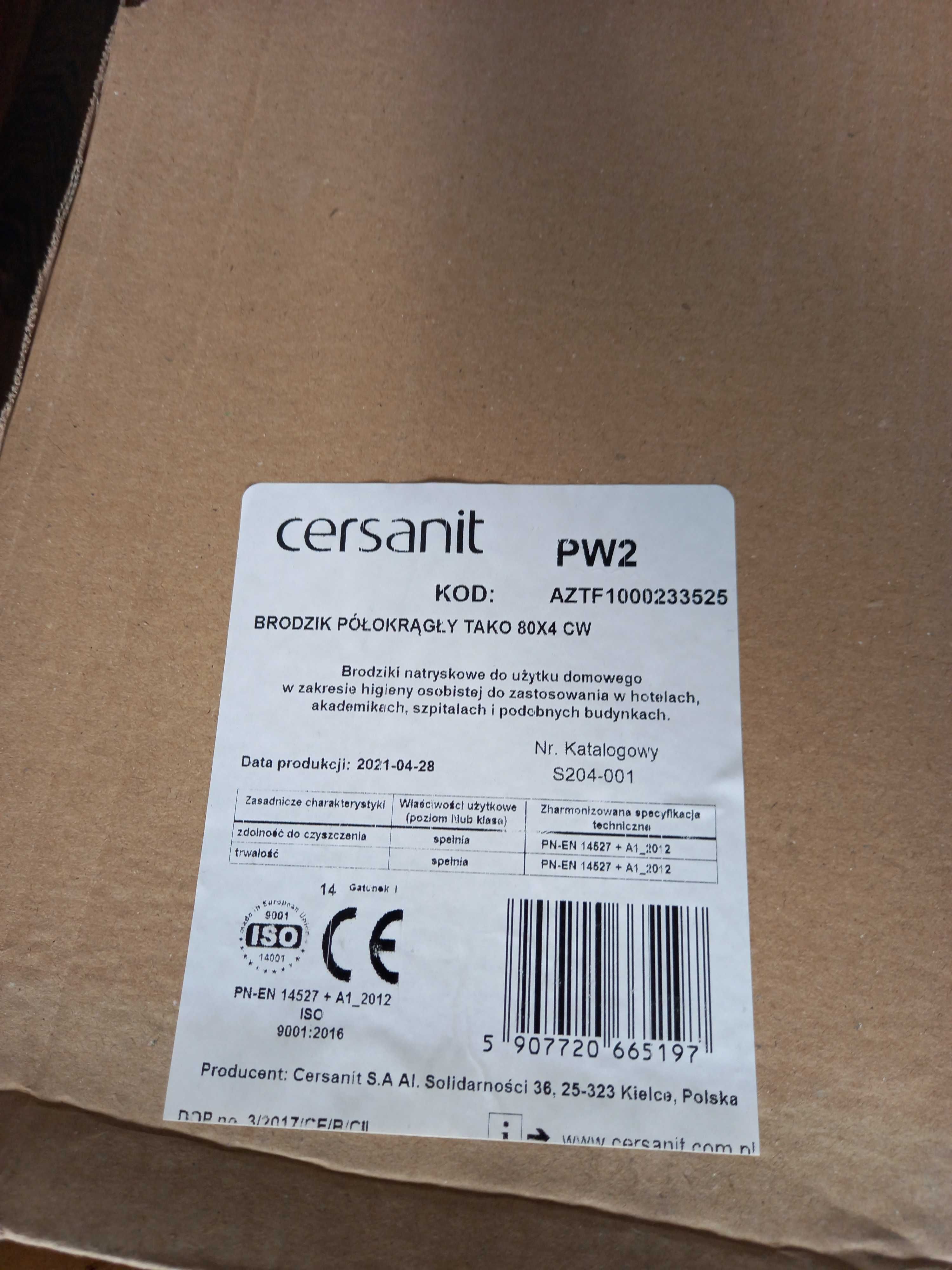 Brodzik Cersanit Tako 80x4 CW