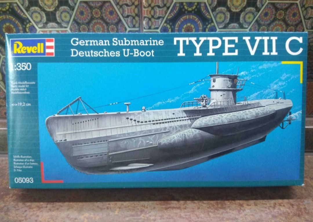 Немецкая подводная лодка U-Boot Type VIIC, Revell 05093 1:350